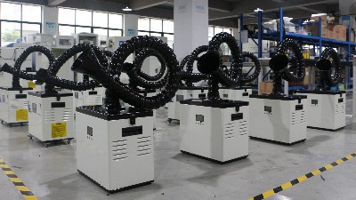 激光煙霧凈化器出貨！執(zhí)信環(huán)?？萍汲隹谟唵?！